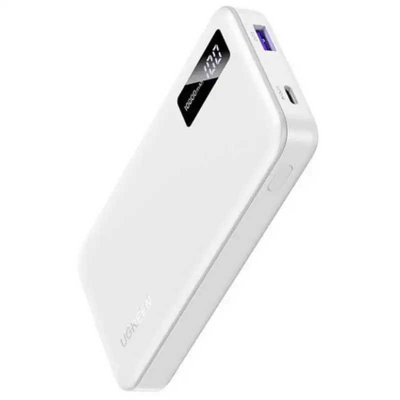 Ugreen Powerbank 10000mAh Carga Rápida Bidireccional 20W Blanco