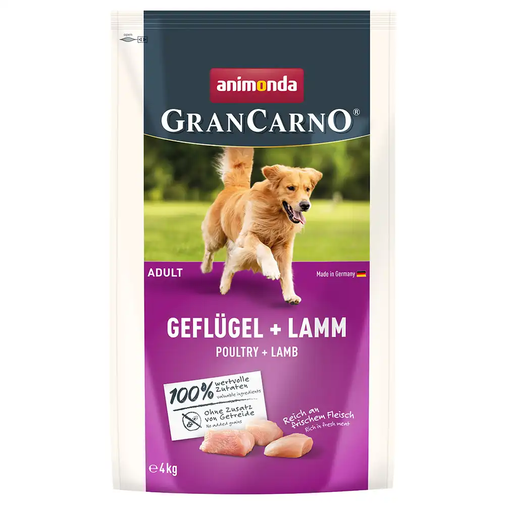 animonda GranCarno Adulto ave + cordero - 4 kg