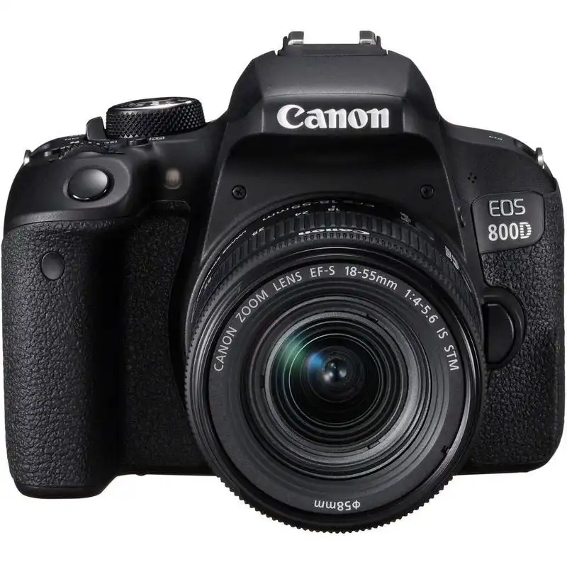 Canon 800D 24MP WiFi/Bluetooth + Objetivo EF-S 18-55mm F4-5,6 IS STM