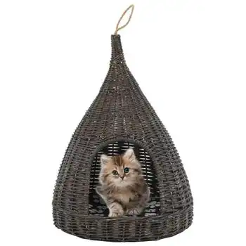 Casa Para Gatos Con Cojín Forma Tipi Sauce Natural Gris 40x60cm