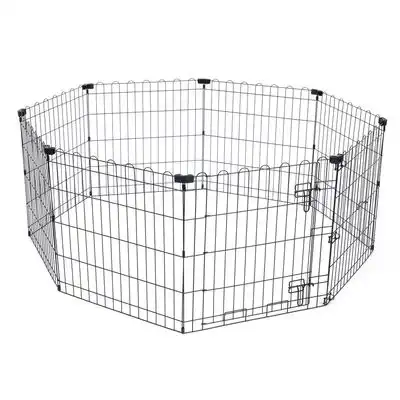 Corral metálico TIAKI para cachorros - Tamaño S: 8 paneles à 61 x 64 cm (An x Al) - TIAKI - Comparador de precios