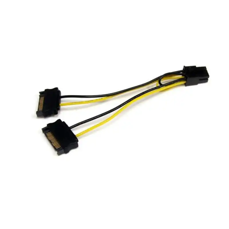 StarTech Cable Adaptador PCI-E 6P a 2x SATA