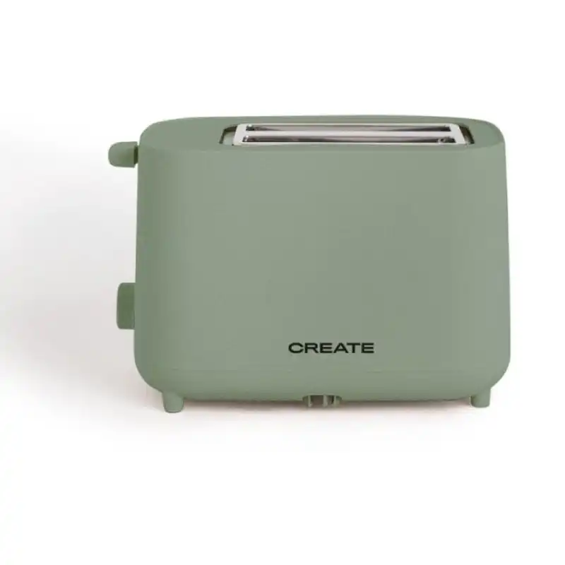 Create Toast Studio Tostadora de 2 Ranuras 750W Verde Sage