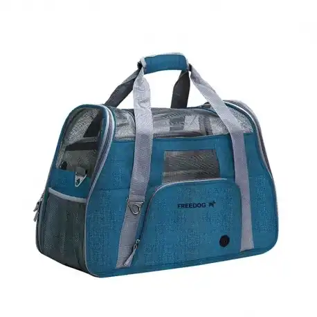 Freedog Bolso Transportín para Perros y Gatos Color Azul, 51 x 23 x 35 cm - Freedog - Comparador de precios