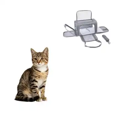 MCBOSON Transportín plegable gris (43x28 cm) gatos/perros, apto viajar - 1 artículo - Mcboson - Comparador de precios