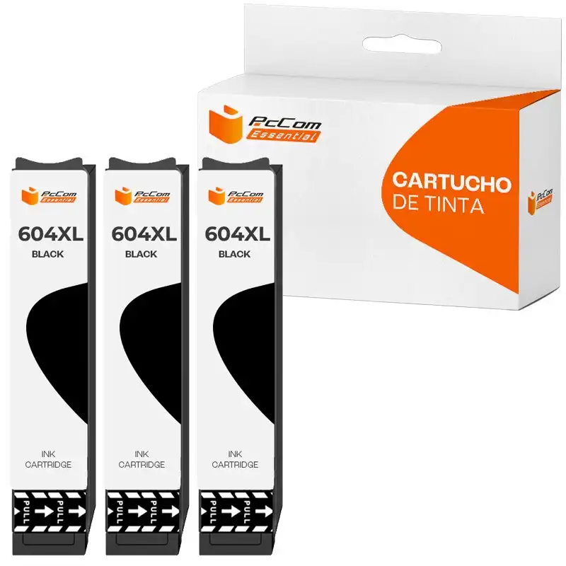 Pccom Essential Epson 604xl Cartucho Tinta Compatible Negro Pack 3