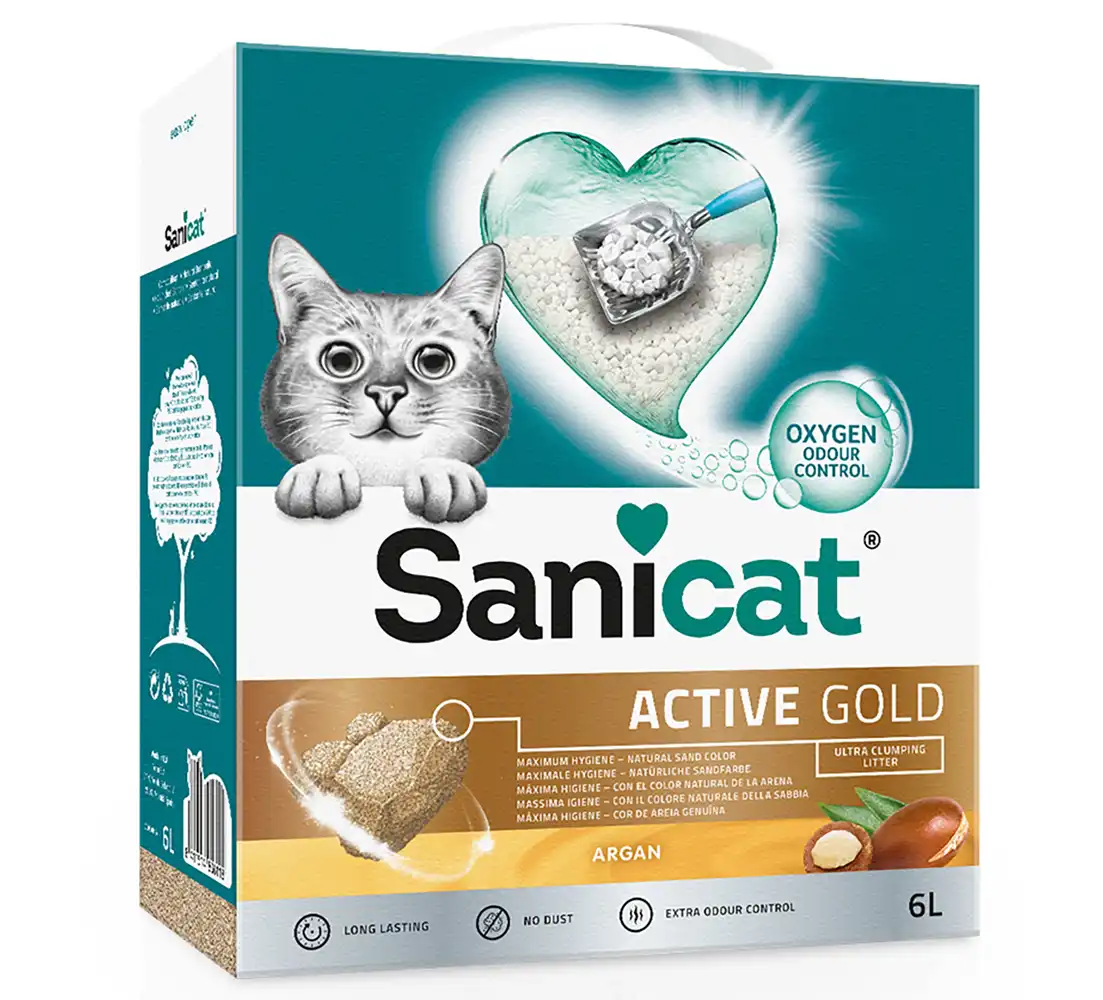 Sanicat Active Gold arena aglomerante para gatos - 6 l