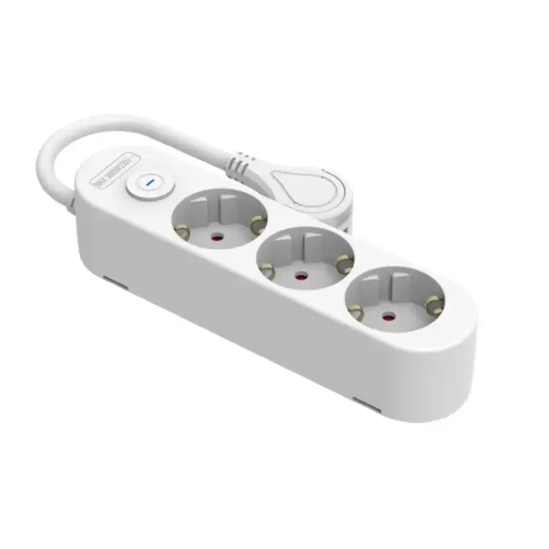 Silver Electronics Base Eléctrica Multienchufe Protek Plus Con 3 Tomas