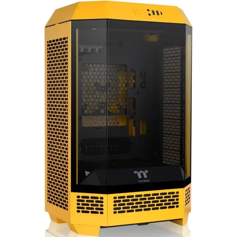 Thermaltake The Tower 300 Bumblebee Micro Tower MATX Cristal Templado USB-C Amarilla