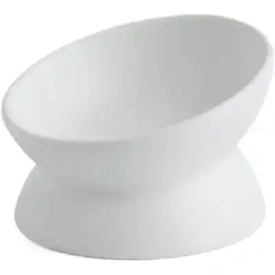 UAMLY Comedero de cerámica elevado e inclinado para gatos - Blanco - Uamly - Comparador de precios