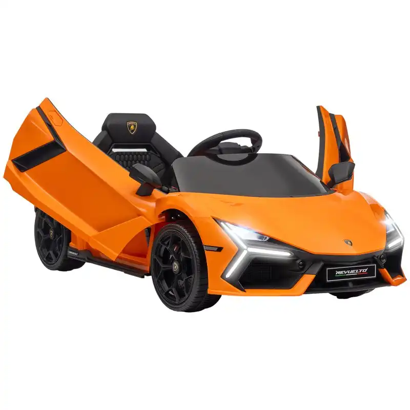Aiyaplay Coche Eléctrico Para Niños De +3 Años Lamborghini Revuelto Naranja