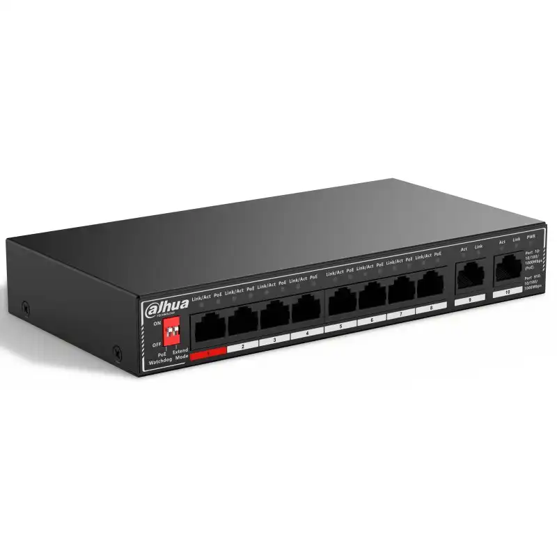 Dahua Technology SG1010P Switch No Administrado Gigabit 10 Puertos PoE