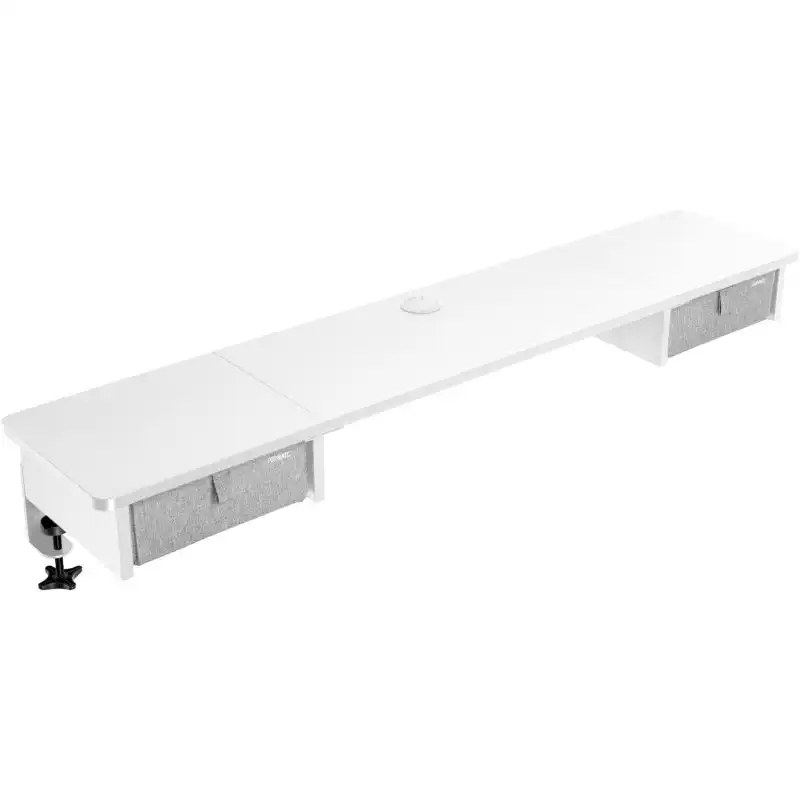 Duronic DD2 WE Cajonera para Mesa de Escritorio con 2 Cajones 120cm 120x25x11.5cm Color Blanco