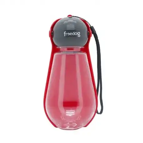 Freedog Bebedero de Viaje para Perros y Gatos Color Rojo, 400 ml - Freedog - Comparador de precios