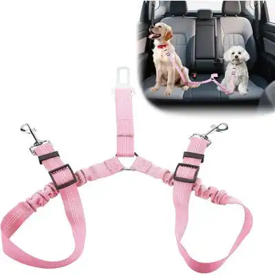 HausPets Cinturones seguridad dobles ajustables 360° perros, enredos, 2 - Artículo 1 - HausPets - Comparador de precios