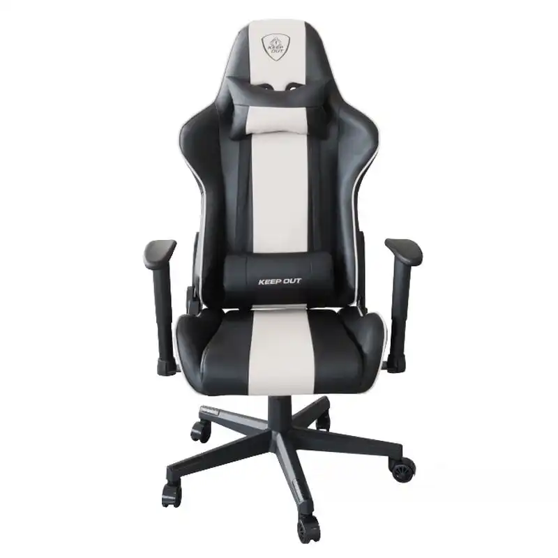 Keep Out XSPRO Racing Silla Gaming Negro/Blanco