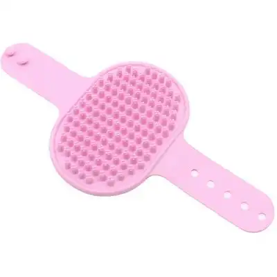 Pawffee Cepillo de baño de silicona rosa (26x12cm): Guante bañar perros - 1 pieza - Pawffee - Comparador de precios