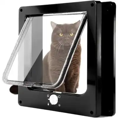 Pawffee Gatera magnética negra grande para gatos y perros pequeños - 1 pieza - Pawffee - Comparador de precios