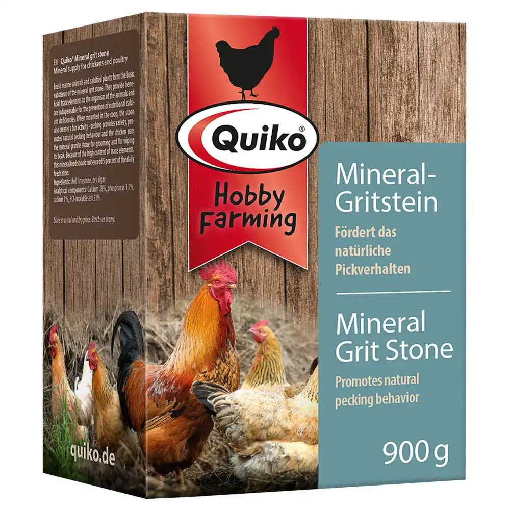 Piedra arenisca mineral Quiko Hobby Farming para gallinas - 900 g - bitiba - Comparador de precios