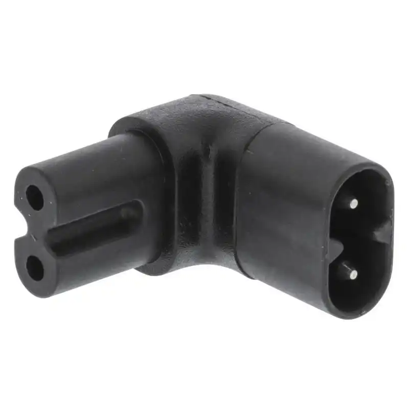 Adaptador para Cable de Alimentación IEC-320-C8 a IEC-320-C7 Angulado 90/270º