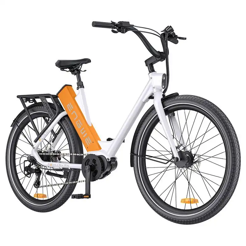 Engwe P275 ST Bicicleta Eléctrica Urbana 27.5x2.4" 250W Blanca/Naranja