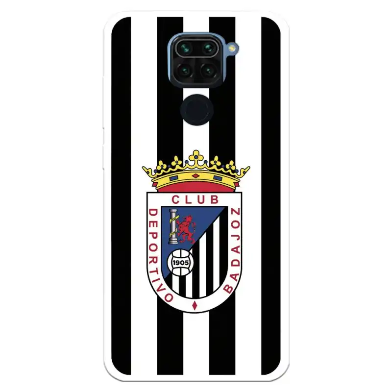 Funda Licencia Oficial Club Deportivo Badajoz Escudo Blanquinegro para Xiaomi Redmi Note 9