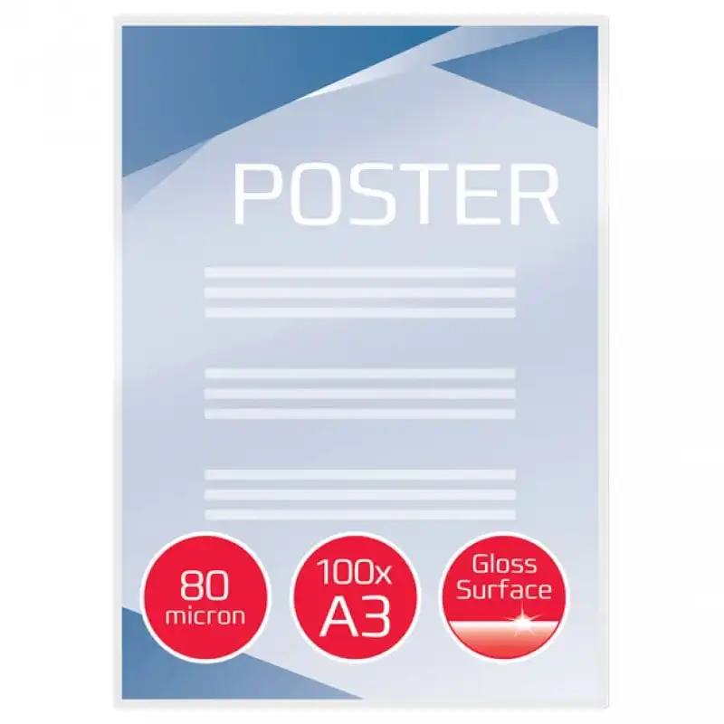 GBC Funda Transparente 80 Mic DinA3 100 Uds