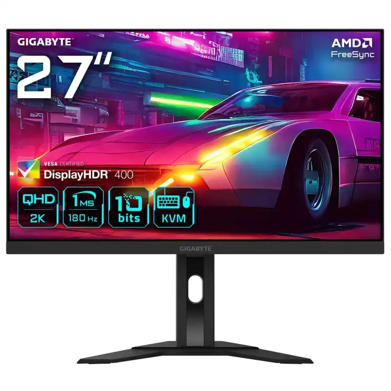 Gigabyte M27QA 27" LED SS-IPS QHD 180Hz Altura Ajustable FreeSync Premium