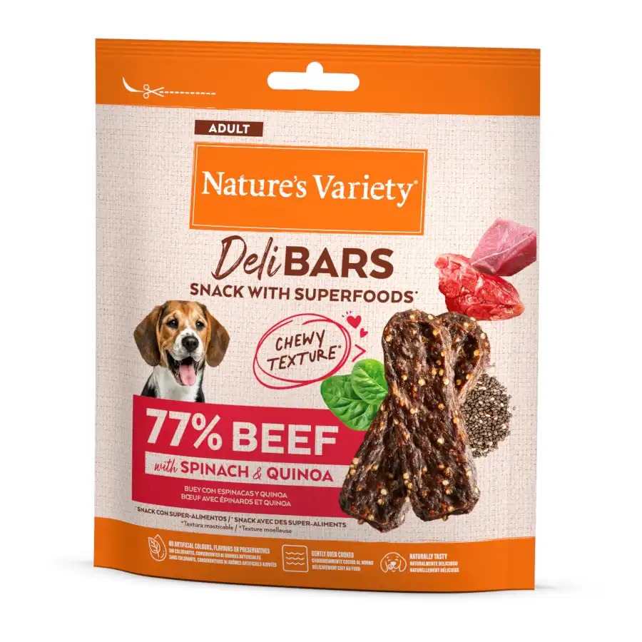 Nature's Variety DeliBars Barritas Buey snacks para perros - 70 g - Natures Variety - Comparador de precios