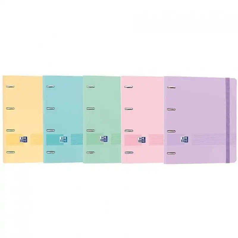 Oxford Live & Go EuropeanBinder Archivador con Recambio A4+ Colores Pastel Surtidos 1 Unidad