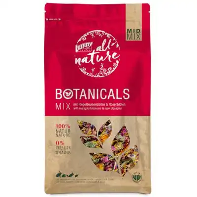 Bunny All Nature Botanicals Mid Mix pétalos de caléndula y de rosa - 130 g - bunnyNature - Comparador de precios