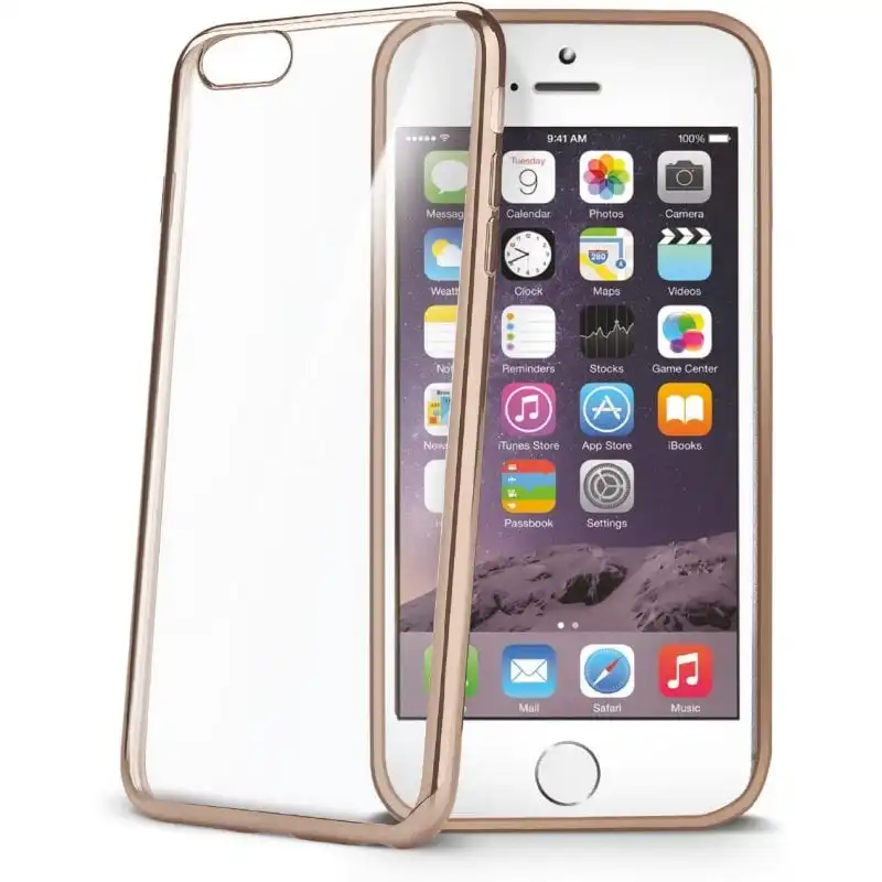 Celly Laser Funda Oro para Apple iPhone 7/8/SE 2020