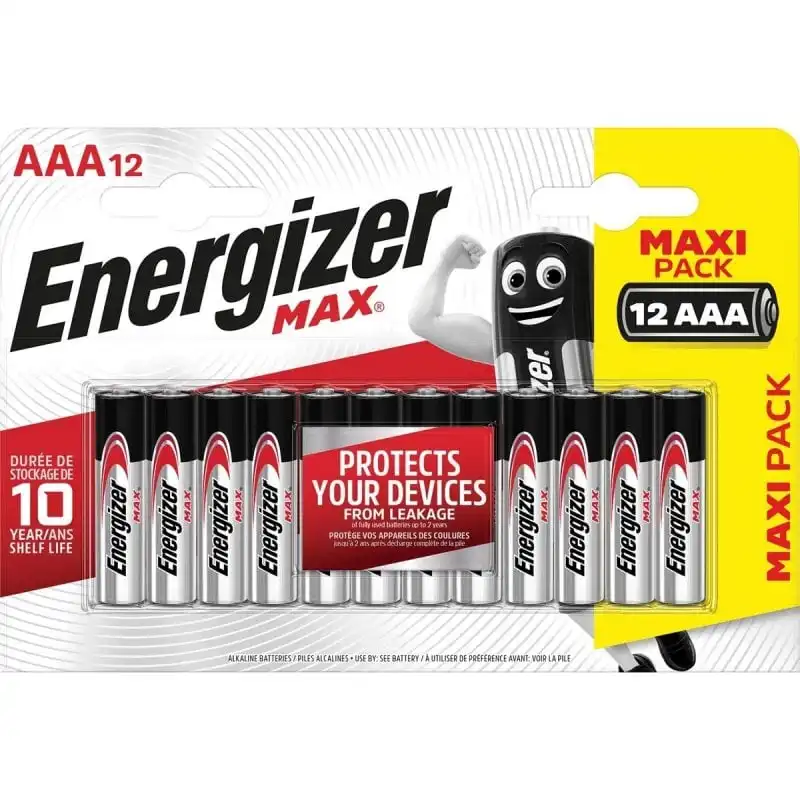 Energizer Max Pack 12 Pilas Alcalinas AAA LR03