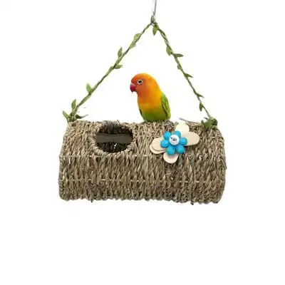 MCBOSON Casita para pájaros colgante, de hierba marina natural - 1 artículo - Mcboson - Comparador de precios