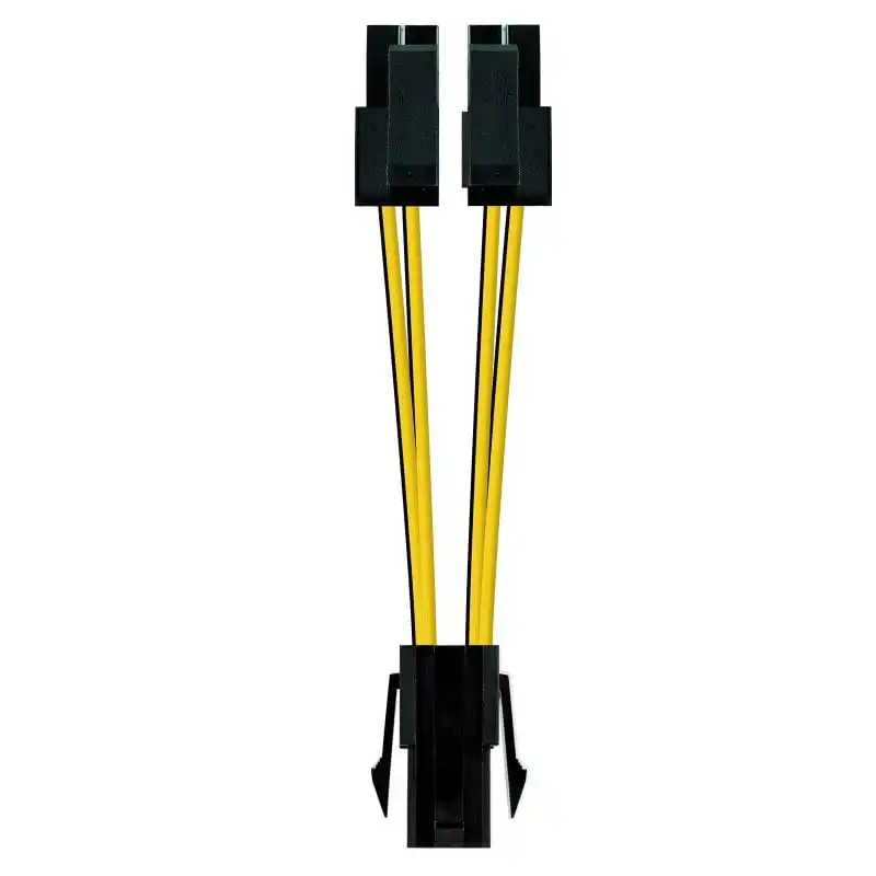 Nanocable Cable Duplicador de Alimentación CPU 4 Pines Hembra a 4+4 Pines Macho 15cm