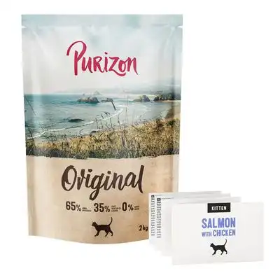Purizon Kitten salmón con pollo, sin cereales - NUEVO: 2 kg - Purizon - Comparador de precios