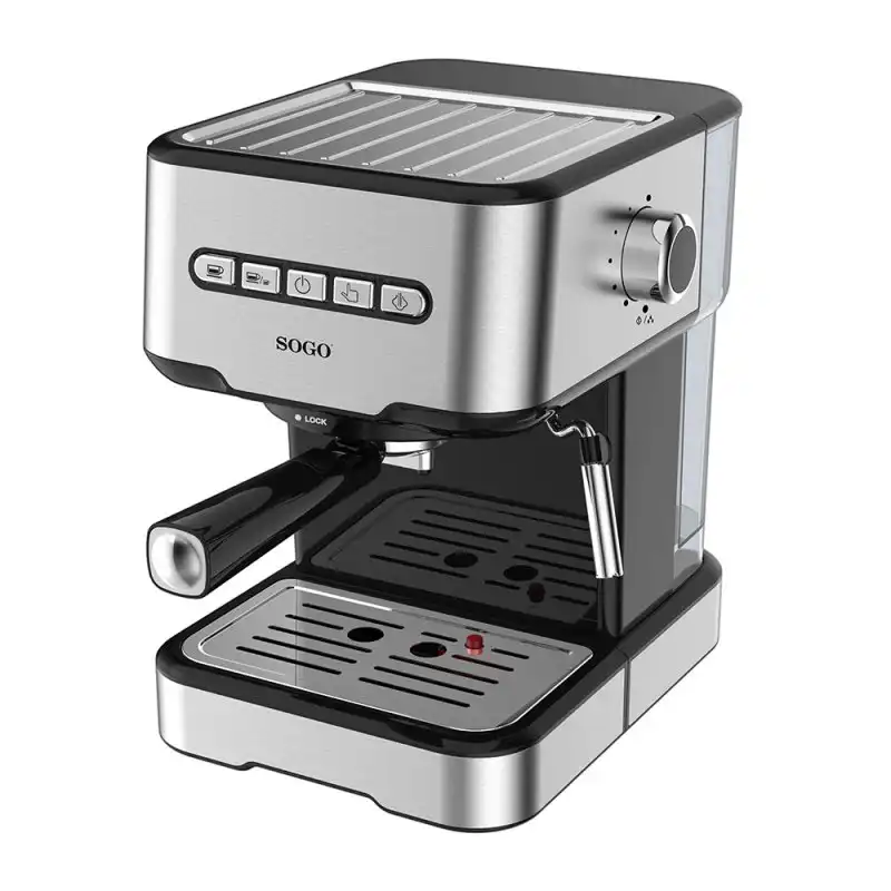 Sogo SS-5685 Cafetera Espresso 20 Bares Negra/Plata