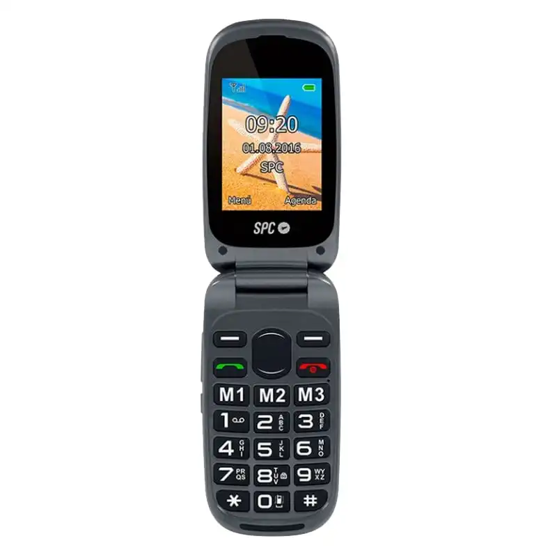 SPC Harmony Dual Sim Negro Teléfono Libre para Personas Mayores