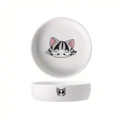 UAMLY Cuencos de cerámica para gatos con estampado gatos dibujos animados - B - Uamly - Comparador de precios