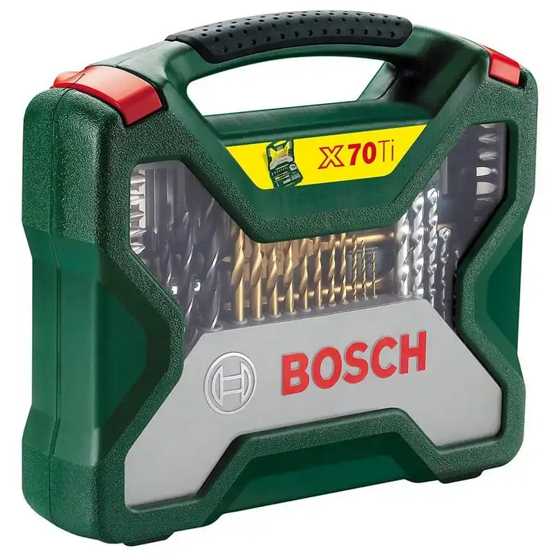 Bosch X-Line Titanium Maletín 70 Unidades Brocas y Puntas de Atornillar