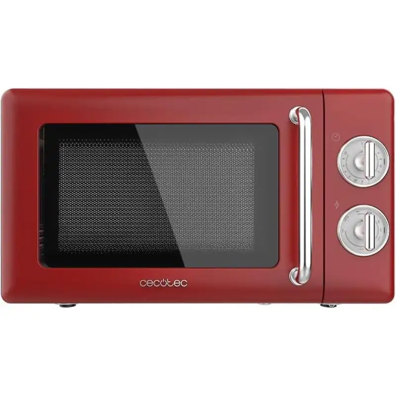 Cecotec ProClean 3110 Retro Microondas con Grill 20L 700W Rojo