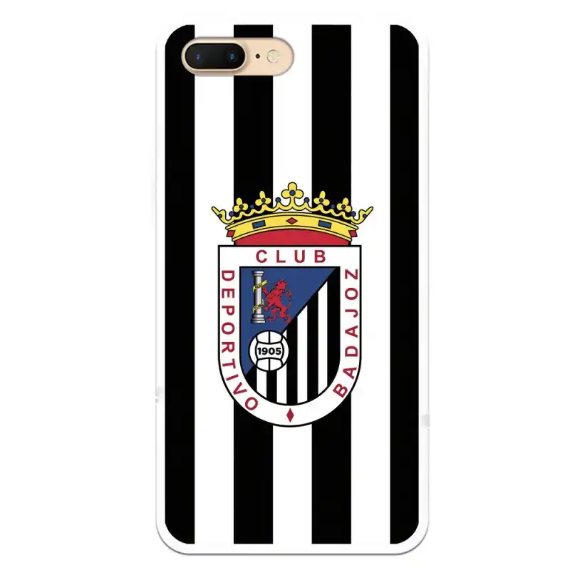 Fuente Licencia Oficial Club Deportivo Badajoz Escudo Blanquinegro para iPhone 7 Plus