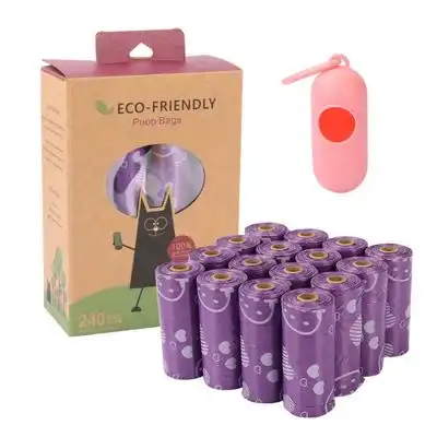 FurryFusion Bolsas biodegradables para excrementos de perro - Púrpura - Furry Fusion - Comparador de precios