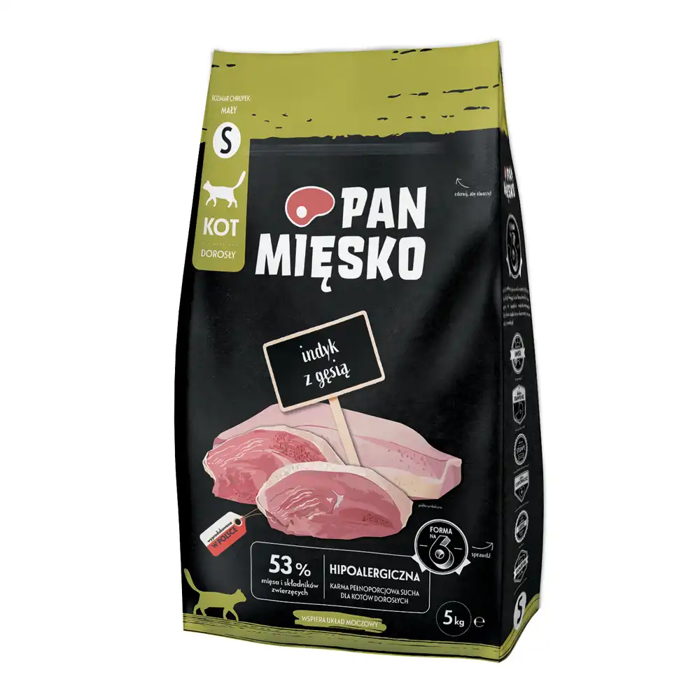 Pan Mięsko Cat Small pavo con oca - 5 kg