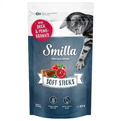 Smilla Soft Sticks snacks para gatos - 1 x 50 g - Pato y granada - Smilla - Comparador de precios