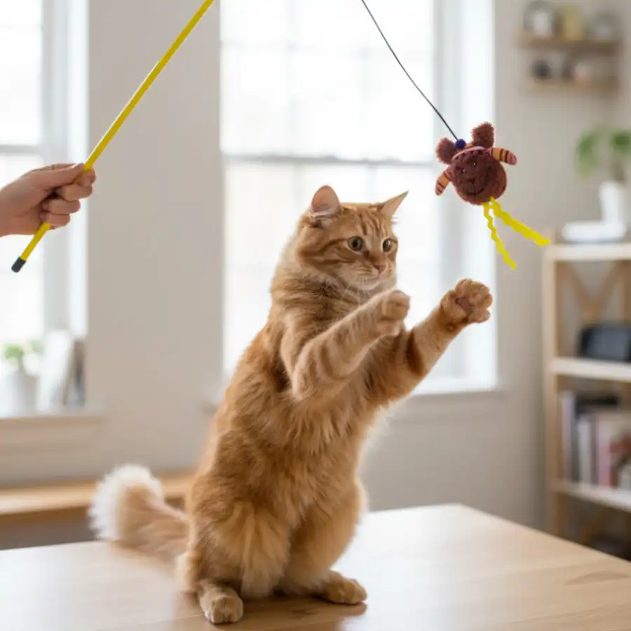 Tootoy! Caña Interactiva con Peluche de Alpaca para gatos - Tootoy! - Comparador de precios