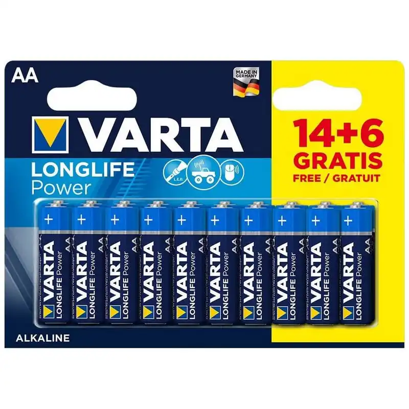 Varta Longlife Power Pack 20 (14+6) Pilas AA 1.5V