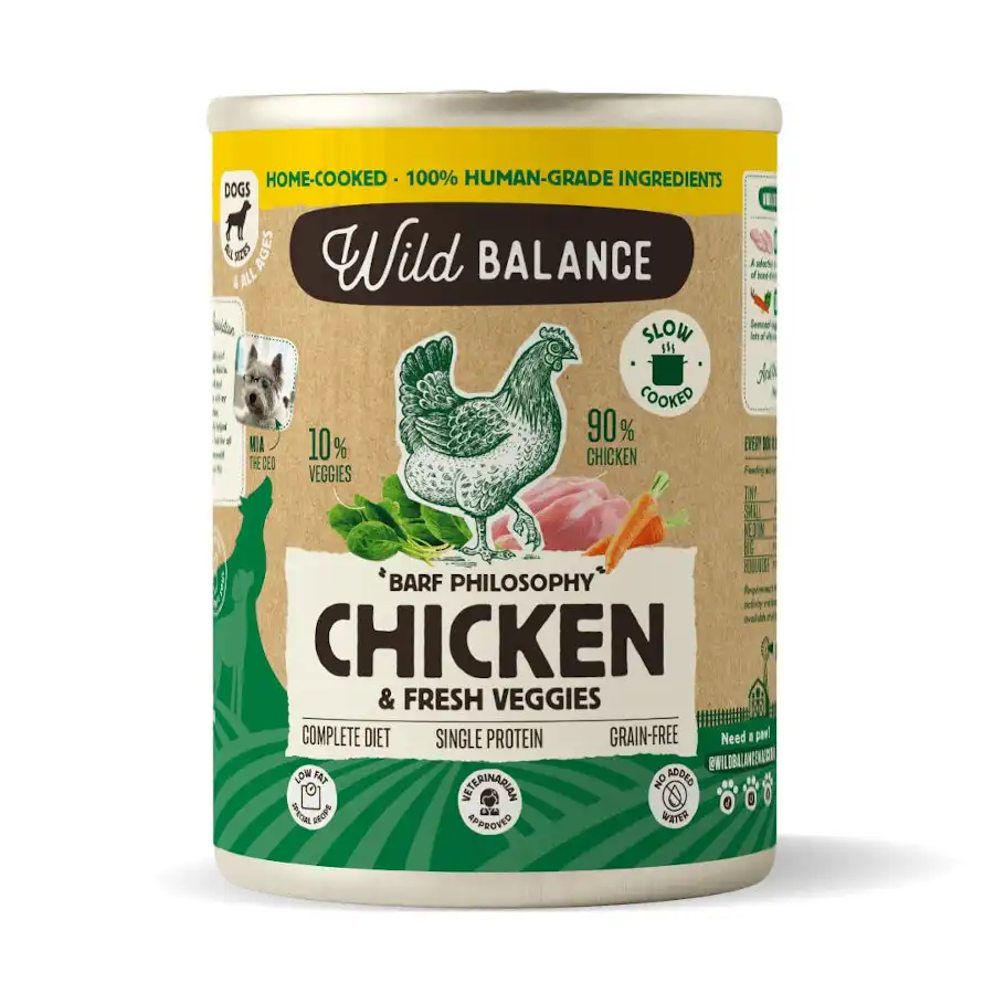 Wild Balance BARF Pollo y Vegetales lata para perros