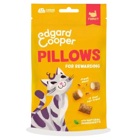0.06 KG 60 g Edgard & Cooper Bocaditos Pillows Pavo para gatos - Edgard & Cooper - Comparador de precios