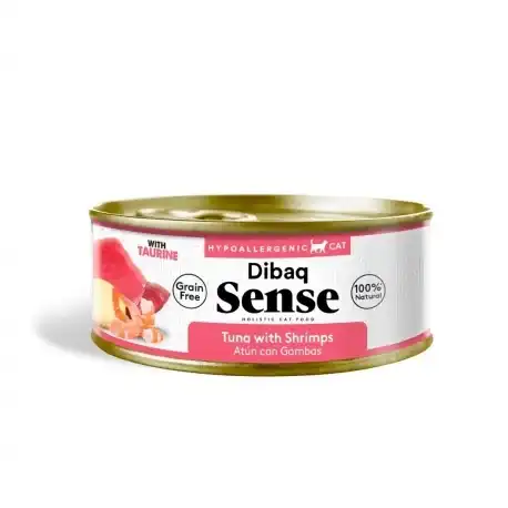 0.07 KG Dibaq Sense Sterilized Grain Free Adult Atún y Gambas con Patatas lata para gatos - Dibaq - Comparador de precios
